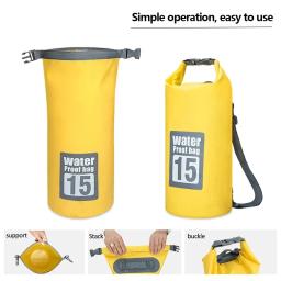 PVC impermeável Dry Bag, ombro duplo, Outdoor Sport Bag para Trekking, flutuante, vela, canoagem, canoagem, natação, mochila de armazenamento - Image 5