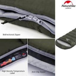 Naturehike ultraleve algodão sacos de dormir portátil caminhadas acampamento viagem ao ar livre manter quente mochila saco de dormir com saco - Image 5