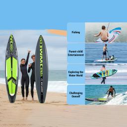 Prancha inflável de pé para jovens adultos, remo antiderrapante, beira-mar, praia, esqui aquático, esportes, prancha de surf - Image 3