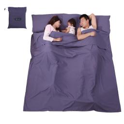 Saco de dormir leve portátil, saco multipessoa, acampamento exterior, folha do curso do hotel, forro, 115cm x 210cm - Image 1