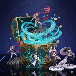 2026 genshin impacto anime figura caixa da sorte caixa cega modelo de jogo brinquedo presente colecionável para fãs figura ação conjunto surpresa - Image 1