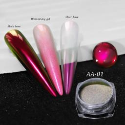 Colorido camaleão glitter cromo espelho em pó efeito metálico y2k espelho mágico decoração esfregando pigmento floco manicure accessorie - Image 5