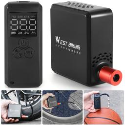 Bomba De Ar De Bicicleta Elétrica Com Display LCD, USB Carregando Inflator Do Pneu, Acessórios De Bicicleta, Motocicleta - Image 2
