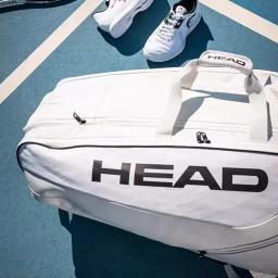 Saco de raquete de tênis de cabeça, grande capacidade para 12 peças, simples, moda, portátil, mochila para badminton - Image 3