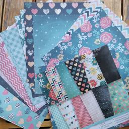Bloco de papel de scrapbook 6 Polegada papel estampado 24 folhas 160g impressão de um lado diy arte artesanato papel scrapbooking decoração - Image 5