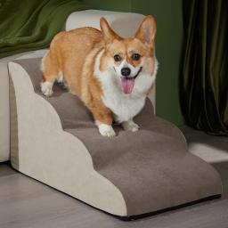 Espuma de memória Sofá Escadas para Pequeno Cão e Gato, Rampa de cama antiderrapante, 2 ou 3 Passos Escada, Pet Shop, Atacado - Image 3