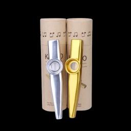 Kazoos de metal com caixa de armazenamento, bom companheiro para cavaquinho, violino, guitarra, piano, corpo de flauta de alumínio, 2 peças - Image 3
