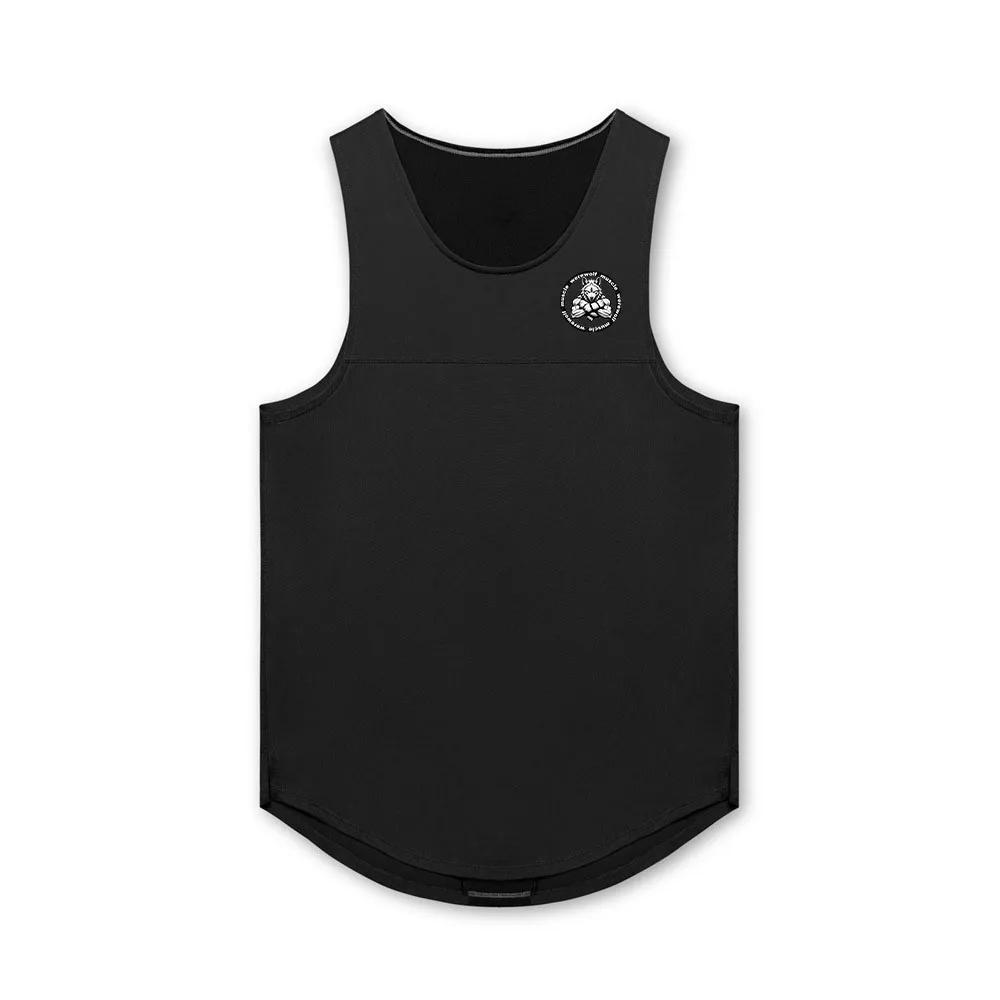 Regata de ginástica sem mangas masculina, Camisa de treinamento de corrida, Musculação Muscular Workout Vest, Man Gym Clothes - Image 1