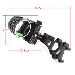 Archery Composto Bow Sight, Fibra com Sight Light, Micro Ajuste Up Down, Esquerda Tiro Direito, Caça Bow Acessórios, 0.019 - Image 5