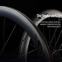 Elitewheels pro 700c estrada rodas de carbono r10 rolamento cerâmico ou cubo normal 20-24h clincher tubeless para ciclismo rodado - Image 3