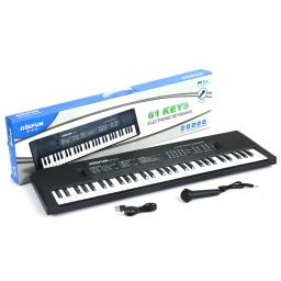 Teclado eletrônico digital com 61 teclas, piano elétrico multifuncional para estudante de piano com microfone e instrumento musical - Image 1