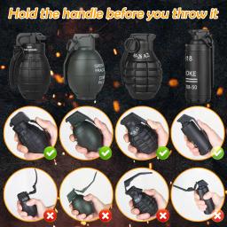 Lançador de granadas airsoft tático, airsoft e paintball puxar anel, divertido impacto cs brinquedos, esporte de equipe ao ar livre, role play reutilizável - Image 3