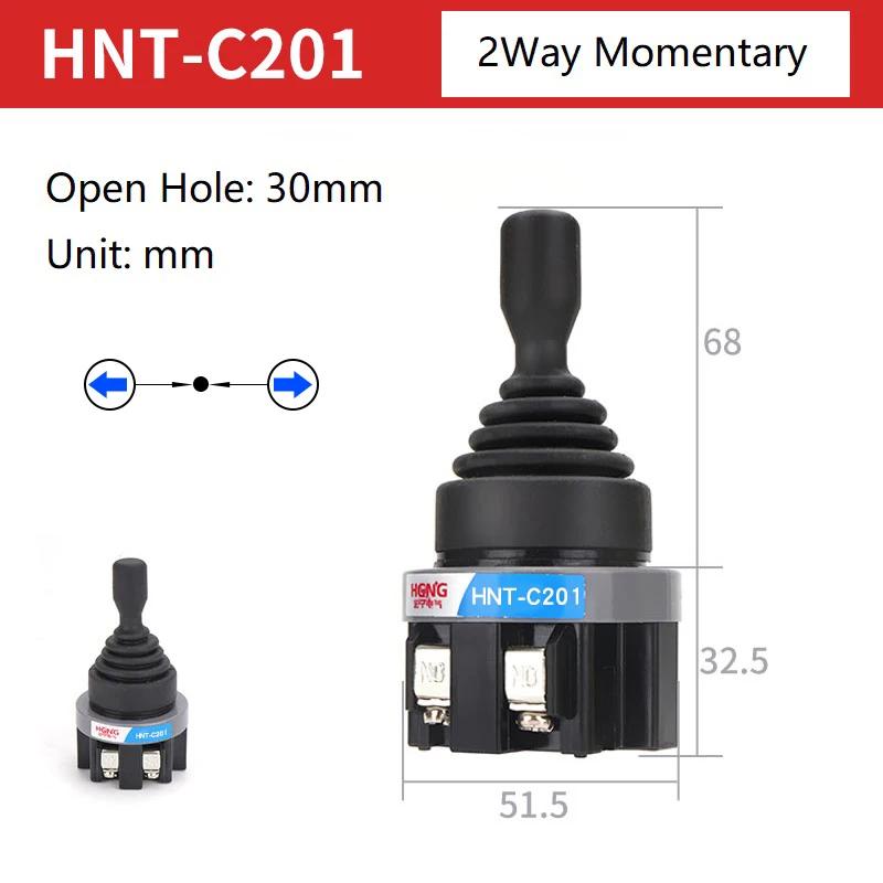 Interruptor monolever de posição de 2 ou 4 vias, joystick de 30mm, interruptores cruzados, reinicialização momentânea, interruptor de travamento automático hnt - Image 1