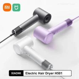 Xiaomi Mijia-H501 Secador de Cabelo Elétrico, Alta Velocidade, Íons Negativos, Cuidados Profissionais Cabelo, 62 m/s, Vento 1600W, 110,000 Rpm, Secagem Rápida - Image 1