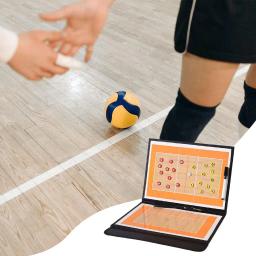 Placa de estratégia de treinamento de vôlei dobrável kit de placa magnética dupla face para treinamento esportivo ao ar livre suprimentos de jogo - Image 2