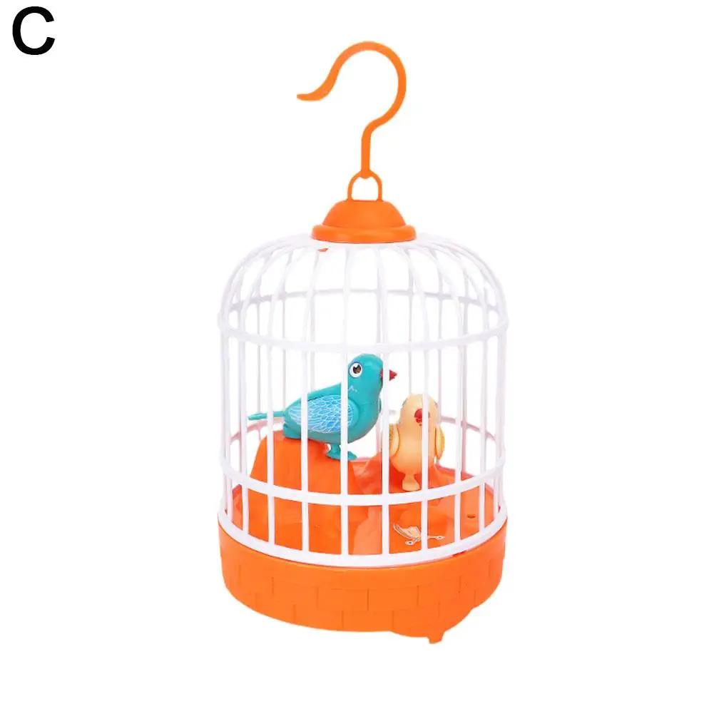 Brinquedos infantis de gaiola de pássaro, pássaros falantes elétricos, mover-se, quebra-cabeça luminoso, desempenho musical, acompanhamento brinquedo de plástico - Image 1