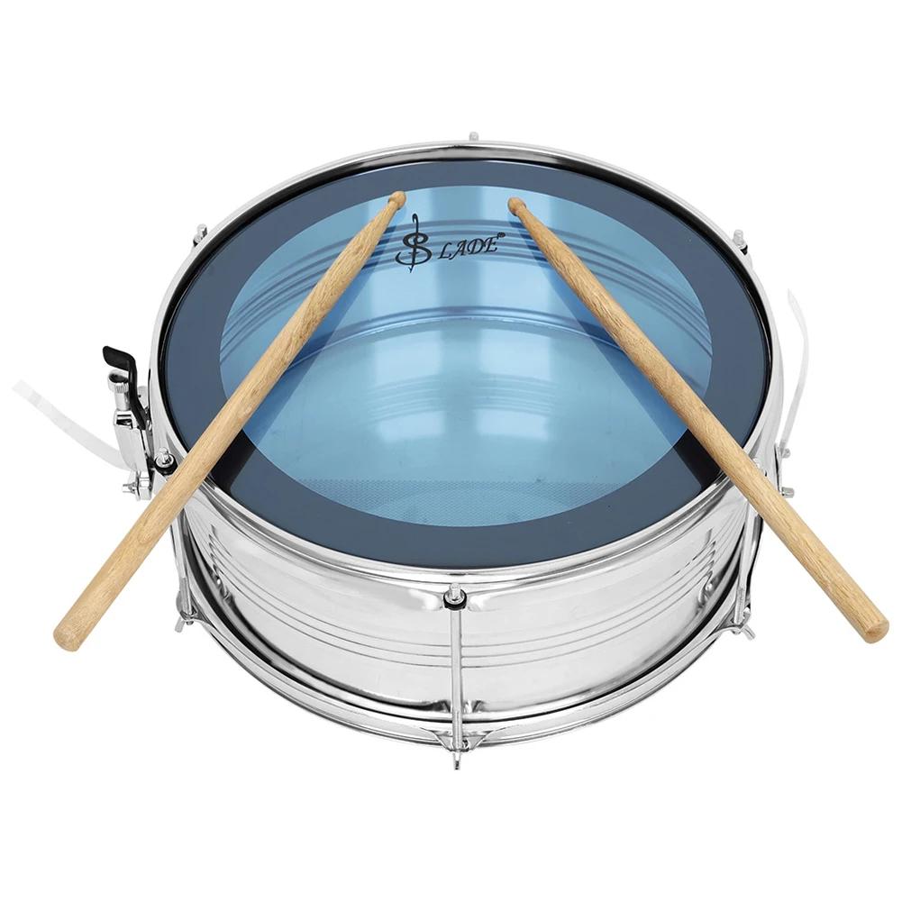 Instrumento de percussão de tambor snare de 14 polegadas com baquetas alça de ombro chave de tambor para iniciantes crianças meninos meninas adolescentes - Image 1