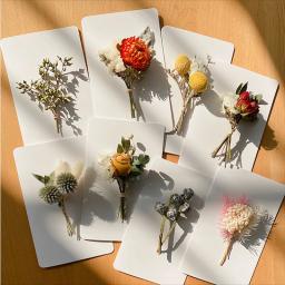 Mini Buquê de Flores Secas para Decoração, DIY Casamento Corsage, Artesanato e Criatividade, Vela Flutuante, Home Photo Decor - Image 4