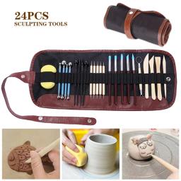 Cerâmica Cerâmica Sculpting Set, Fazendo Carving Tool Kit para Arte Cerâmica, Argila do polímero, Acessórios para ferramentas de artesanato - Image 1