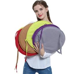 Almofada redonda para cadeira, cor doce, almofadas de assento com cordão para jardim, pátio, cozinha, escritório, almofada de assento, 30*30cm - Image 2