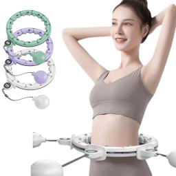 Portátil Weighted Hula Círculo Hoops, Smart Exercício, Ajustável, nós destacáveis, Esporte Fitness Equipment, Perda de peso, 2 em 1 - Image 1