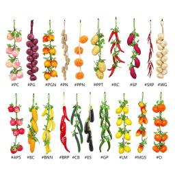 1 conjunto corda suspensão artificial, simulação guirlandas frutas vegetais, para casa, fazenda, festa, - Image 4