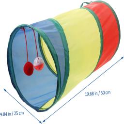 Túnel colorido do gato do arco-íris, gatinhos interativos e brincalhões, fornecem horas de entretenimento sem fim, interação e brincadeira - Image 6