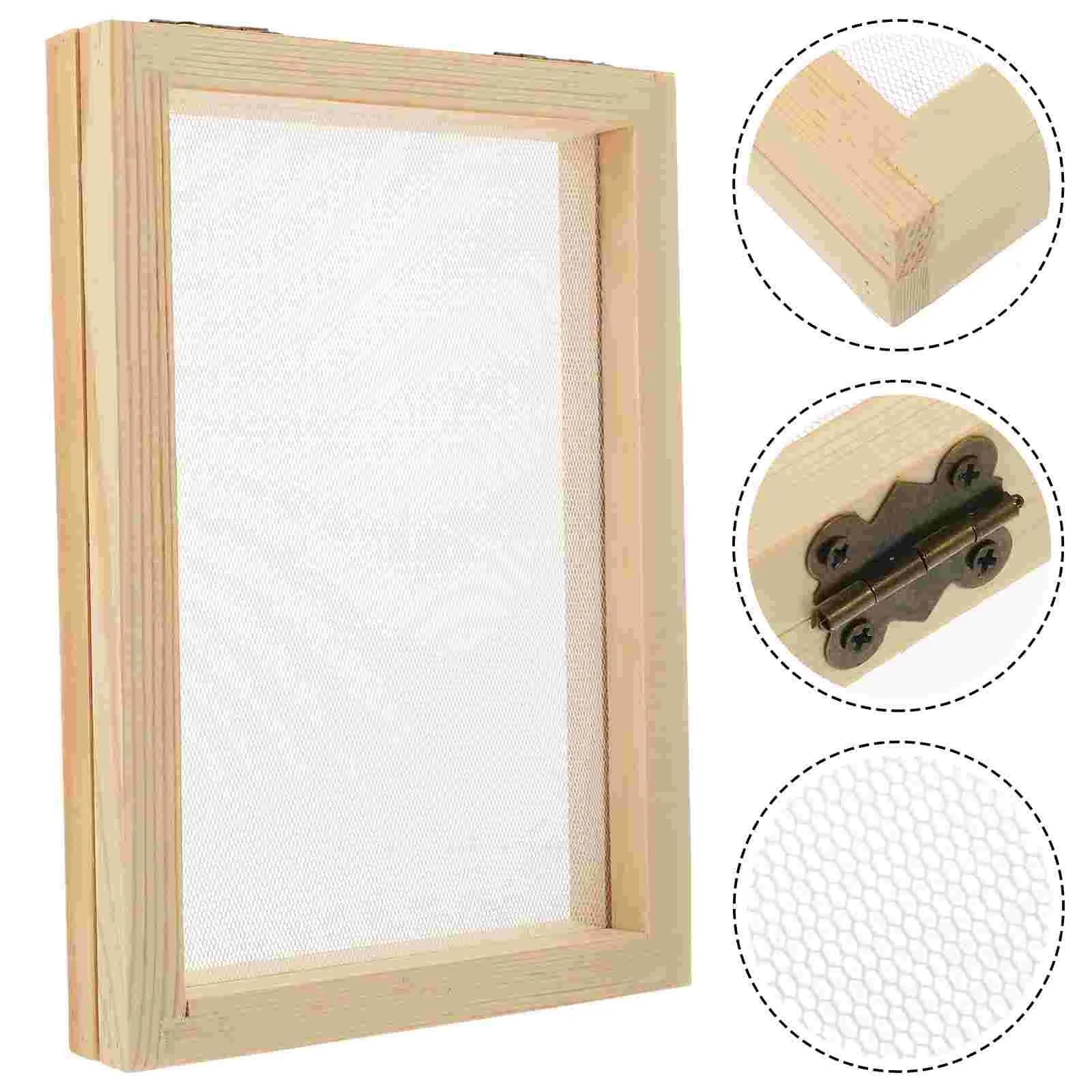 Tela De Moldura De Fabricação De Papel, Molde De Madeira DIY, Artesanato De Papel, Brinquedos De Impressão Deckle, Kit Artesanal, Ferramentas De Molde Para Crianças, Pacote De Flores - Image 1
