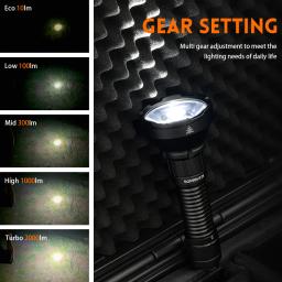 Sofirn EDC lanterna tática recarregável, portátil, poderoso, 21700 tocha, Camping luz LED, caminhadas lâmpada, 2000lm, tipo-C, SF26, IPX-8 - Image 5