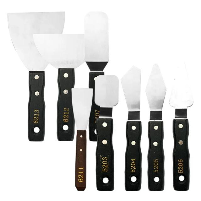 Lâmina Multi-Funcional 8" para Pintura: Pá, Raspador e Faca Apontada para Óleo, Acrílico e Guache