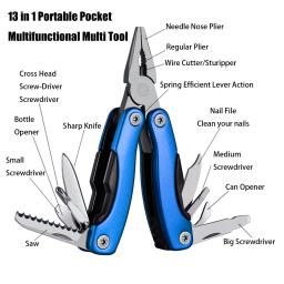 LUCHSHIY-Multitool Alicatadores de Cabo, Fio Cortador, Alicatador Dobrável, Outdoor Camping Bolso, Mini Faca Portátil, chave de fenda, chave de fenda - Image 2