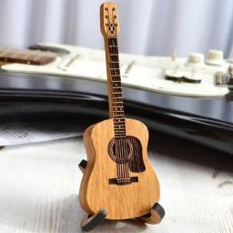 Estojo de palheta de guitarra acústica de madeira, organizador de palheta de guitarra, recipiente de armazenamento, exibição de palheta de baixo, rack em forma de guitarra - Image 4