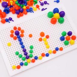 67 pçs kit de unhas cogumelo jogos de quebra-cabeça brinquedos intelectual 3d mosaico imagem puzzle brinquedo crianças brinquedos educativos compostos - Image 4