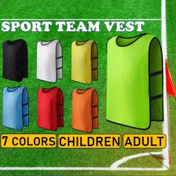 Equipe colete esportivo para adultos e crianças, treinamento de futebol, futebol, basquete, jogo, competição, grupo, jérsei, camisa, 1pc - Image 3