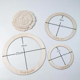 Kit De Molde De Corte De Macramé Portátil, Cortador De Macramé De Madeira, Ferramenta De Fazer Corda, Artesanato DIY, 3 Pcs - Image 4