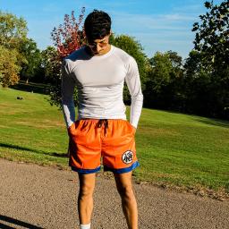 Calções de praia com estampa anime masculino e feminino, calça curta esportiva treino fitness, malha de jogging de ginástica, shorts casuais, verão - Image 2