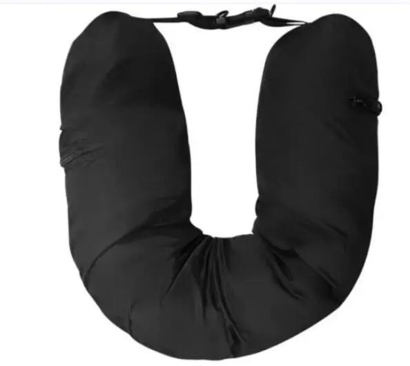 Travesseiro de Pescoço Portátil com Almofada Recarregável Auto-Enchível para Conforto Durante Viagens