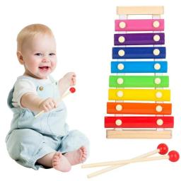 Instrumento de Percussão Xilofone para Crianças, Xilofone De Madeira, Desenvolvimento do Conhecimento Precoce, Aprendizagem Educacional Pré-Escolar - Image 6