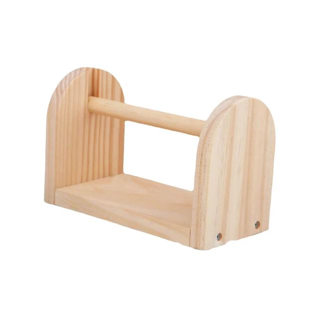 Suporte Portátil de Madeira para Armazenamento de Fio e Carretéis - Ideal para Artesanato e Bordado