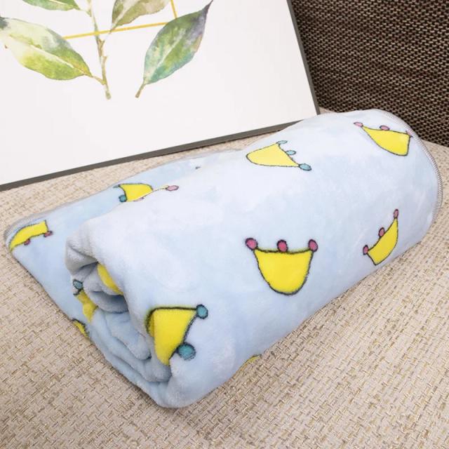 Cobertor de Flanela Macia para Pets - Quente, Confortável e com Design de Desenhos Animados para Gatos e Cachorros