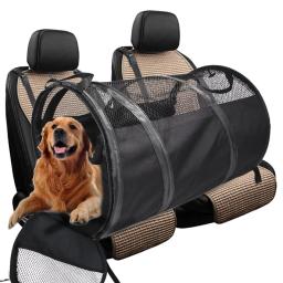 Dobrável Pet Car Bag para Médios e Grandes Cães-Tenda do Assento Traseiro Respirável Impermeável Produtos Animais de Estimação Dog Acessórios Suprimentos - Image 1