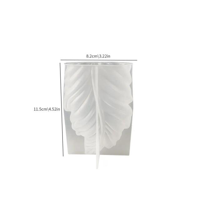 Molde de Silicone para Vela Aromática em Forma de Folhas - Ornamentos Artesanais DIY