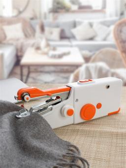 Mini Máquina de Costura Elétrica Portátil, Rápida, Prática, Ponto, Bordado, Sem Fio, Roupas, Tecidos, Doméstico - Image 1