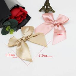 Fita Decoração Arcos para Artesanato, Pequeno Bowknot, Flor De Presente, Arco De Casamento, Festa De Nascimento, Decoração De Gravata, 30Pcs, 100x100mm - Image 6