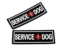 Animal Patch para cão arnês e colete, PVC Service Dog ESA Patch, suporte emocional, gancho de volta - Image 2