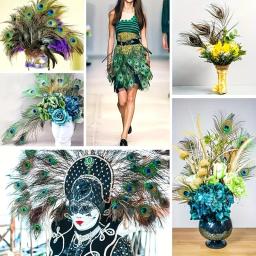 Longas penas naturais pavão adequado para vaso artesanato, decoração do casamento, festa em família, Natal, em massa, 50 pcs - Image 5