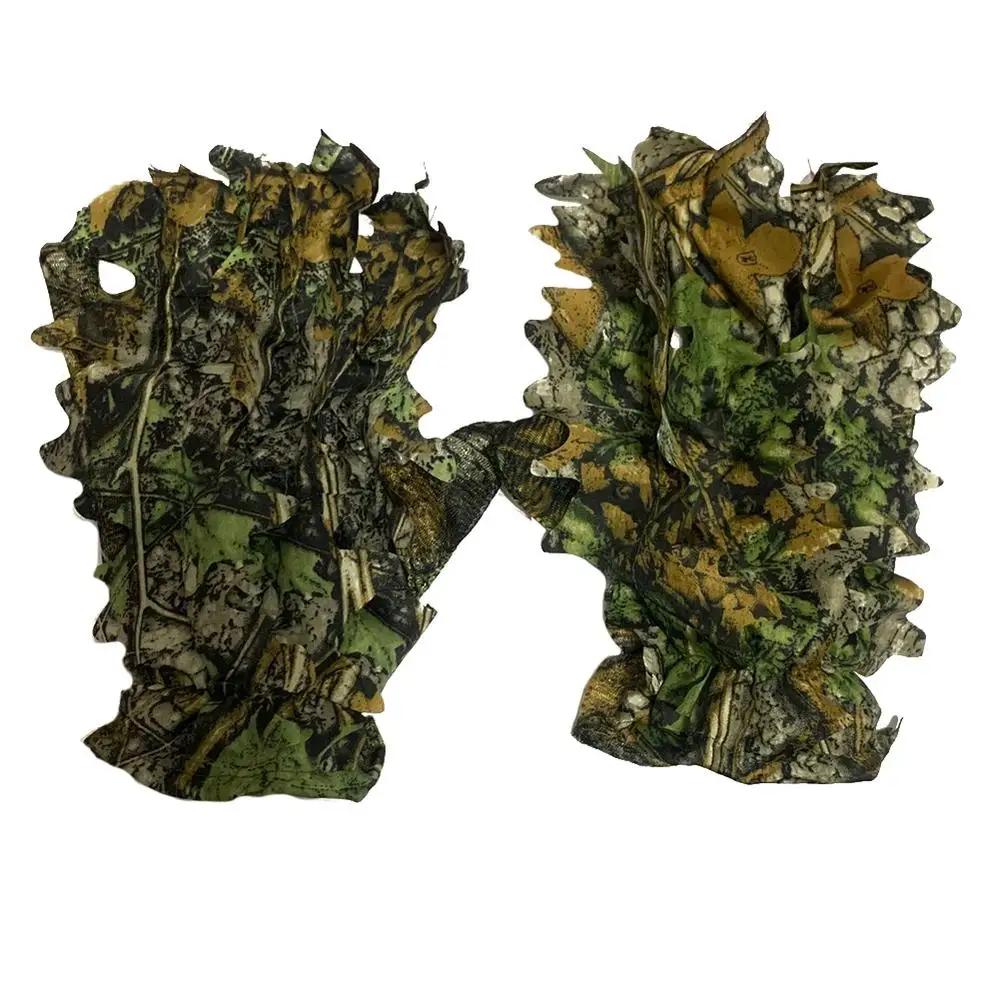 Camuflagem Caça Ghillie Suit Luvas, BionicLeafy Headwear para Selva, Fotografia Vida Selvagem - Image 1