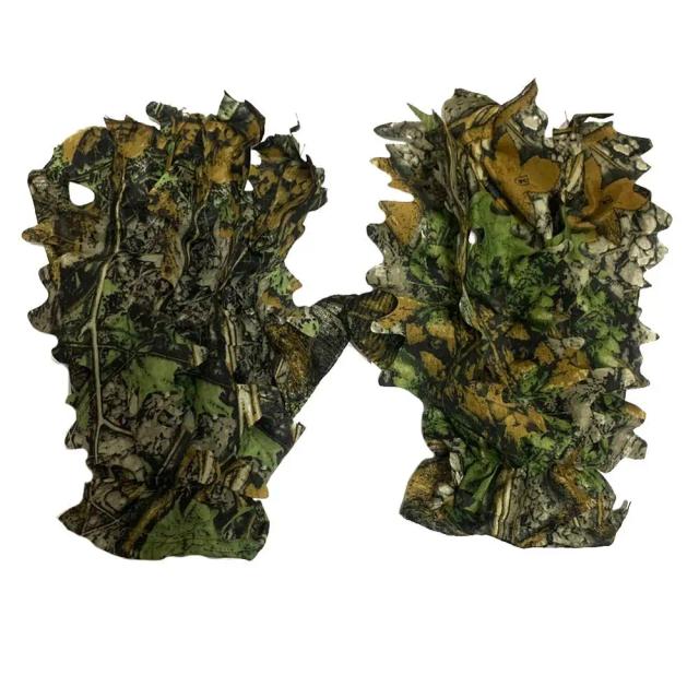 Camuflagem Ghillie Suit com Luvas e Headwear Bionic Leafy para Caça e Fotografia de Vida Selvagem na Selva