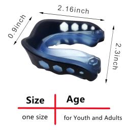 Esportes protetor bucal para todos os jovens e adultos, futebol protetor bucal, futebol, boxe, hóquei, 2pcs - Image 6