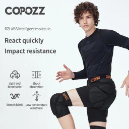Copozz nova versão atualizada joelheiras de esqui hip pads patinação ao ar livre equipamentos de proteção ajustável protetor de esqui hip acolchoado shorts - Image 2